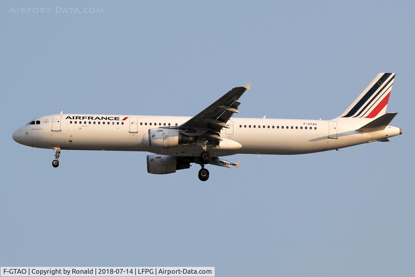 F-GTAO, 2007 Airbus A321-211 C/N 3098, at cdg