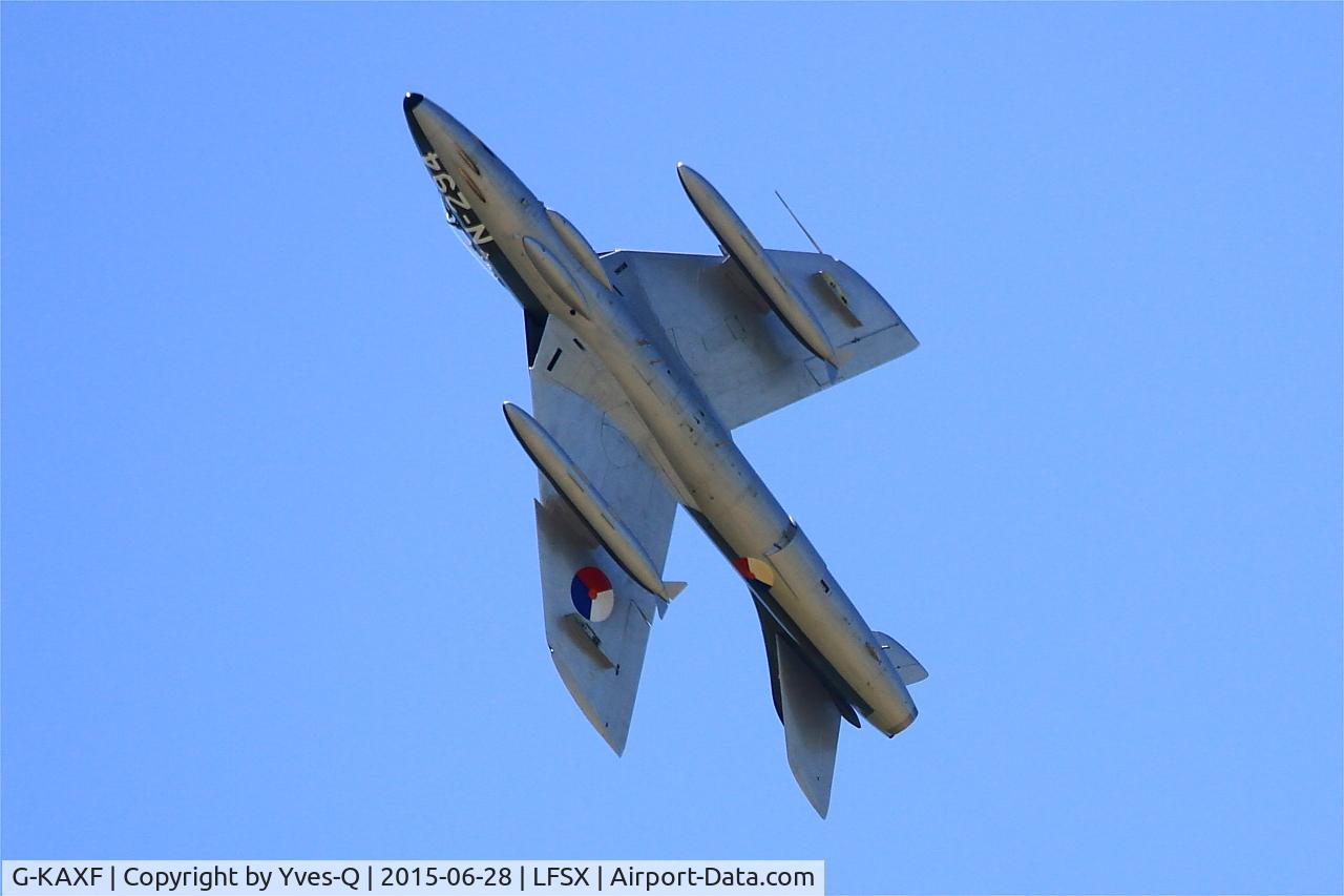 G-KAXF, 1956 Hawker Hunter F.6A C/N S4/U/3361, Hawker Hunter F.6A, On display, Luxeuil-St Sauveur Air Base 116 (LFSX)