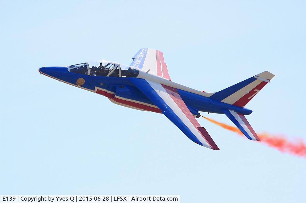 E139, Dassault-Dornier Alpha Jet E C/N E139, Dassault-Dornier Alpha Jet E (F-UGFC), Athos 07 of Patrouille de France 2015, Luxeuil-Saint Sauveur Air Base 116 (LFSX)