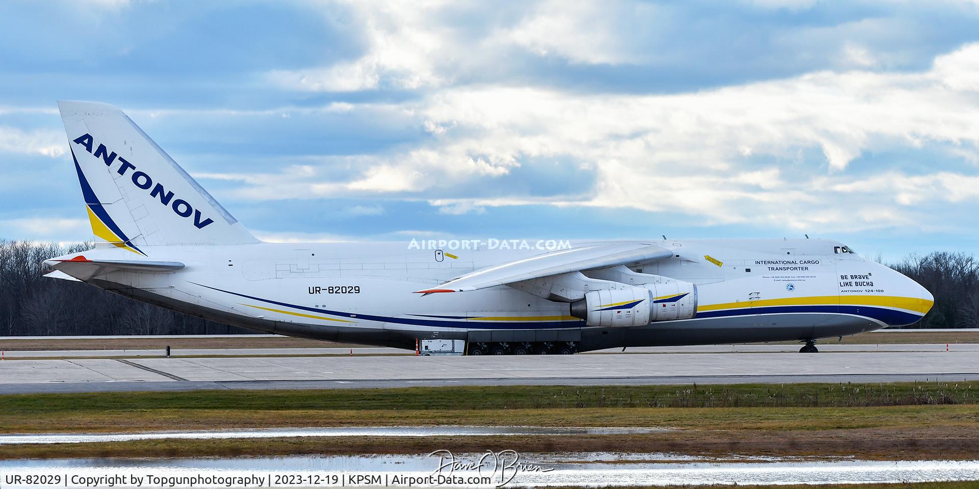 UR-82029, 1991 Antonov An-124-100 Ruslan C/N 19530502630/0210, BE BRAVE LIKE BUCHA