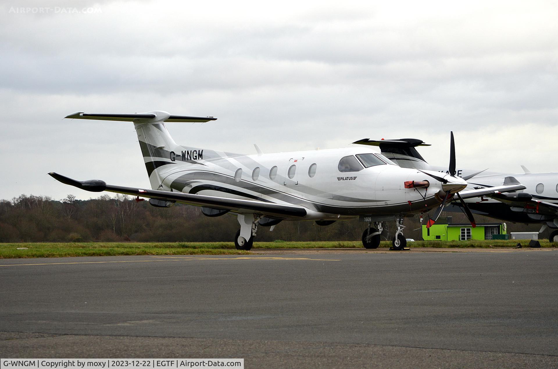 G-WNGM, 2016 Pilatus PC-12/47E C/N 1609, Pilatus PC12/47E at Fairoaks. Ex M-IRTH