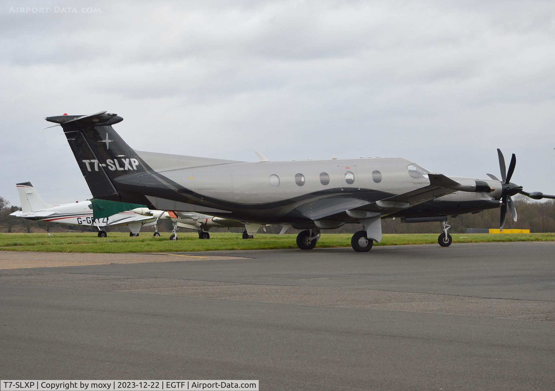 T7-SLXP, 2007 Pilatus PC-12/47 C/N 864, Pilatus PC-12/47 at Fairoaks.
