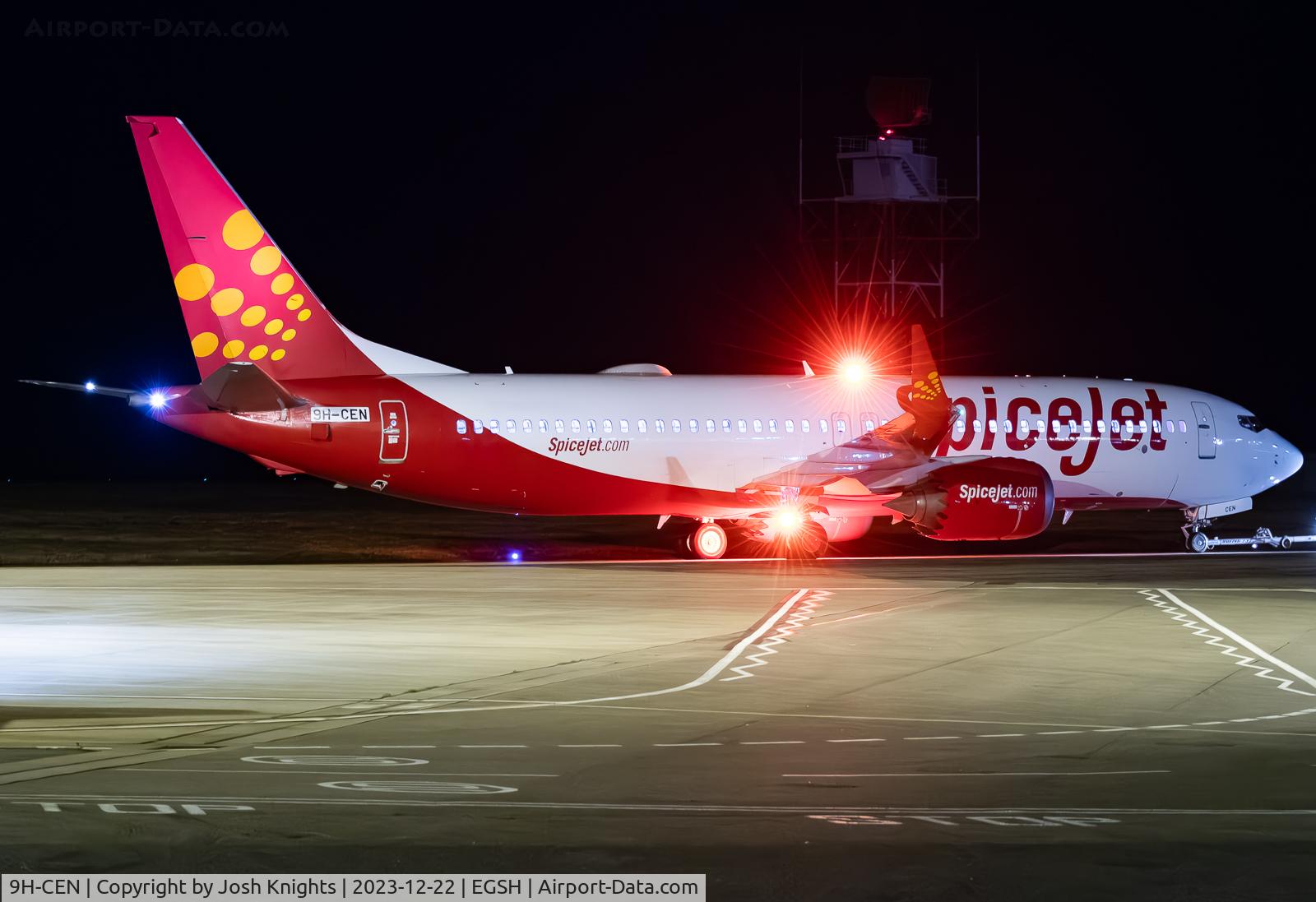 9H-CEN, 2018 Boeing 737-8 MAX C/N 60646, On Tow To The Eastern Apron After Arrival For Respray From Prague.