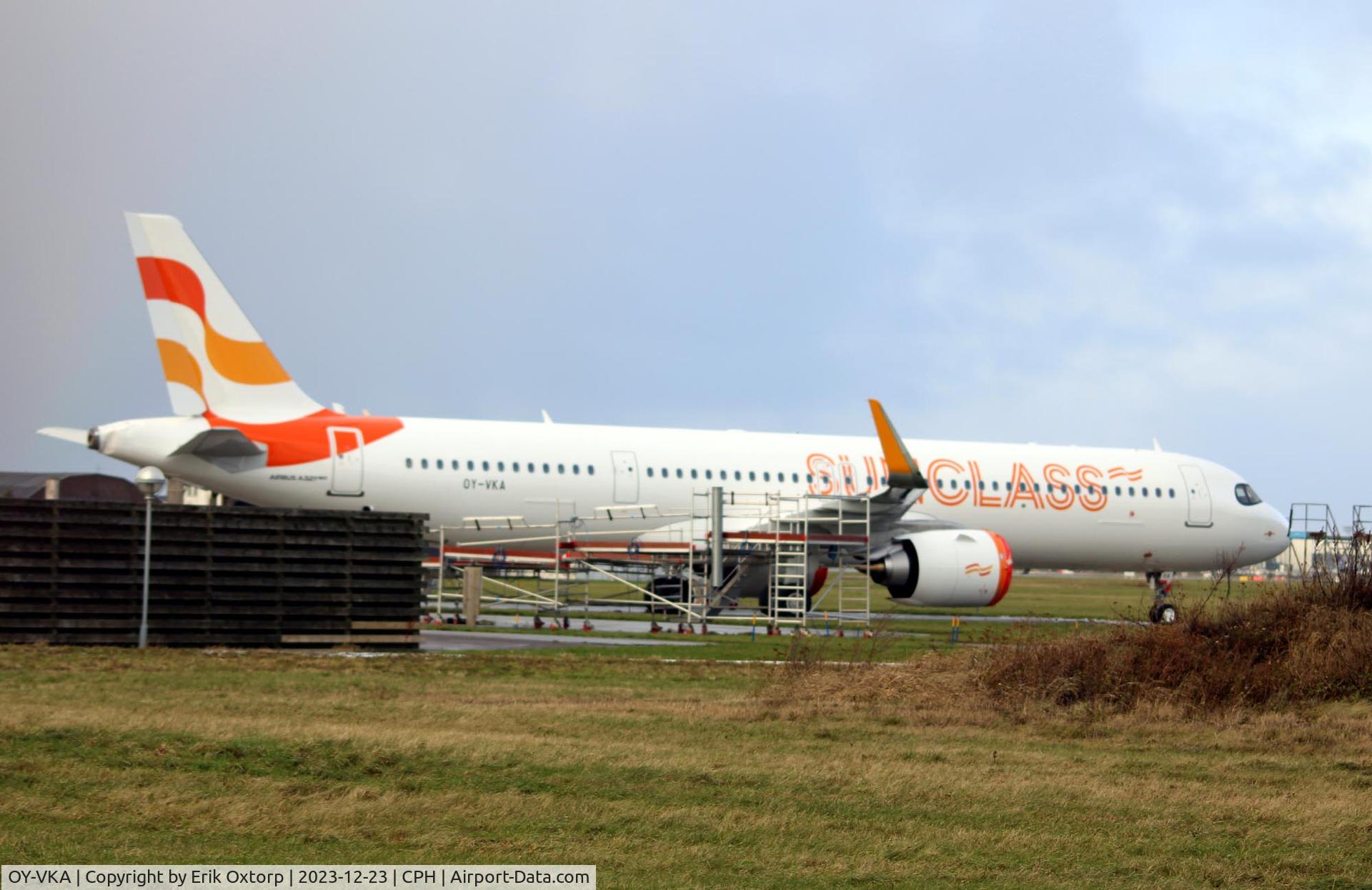 OY-VKA, 2023 Airbus A321-251NX C/N 11690, OY-VKA at the SunClass technical base in CPH