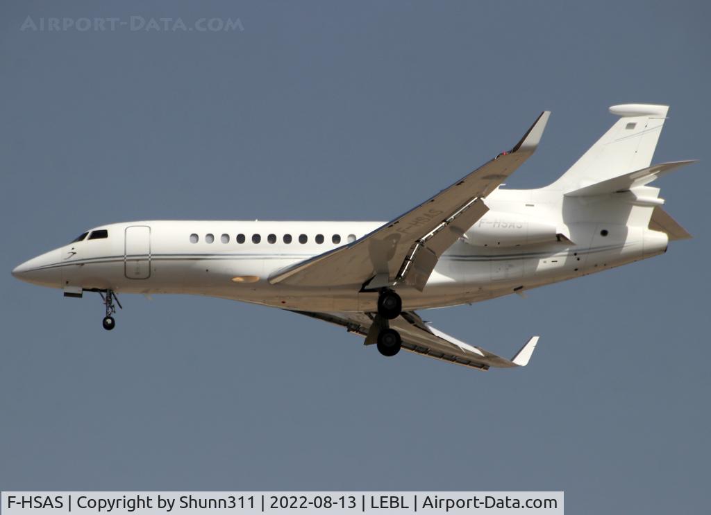 F-HSAS, 2011 Dassault Falcon 7X C/N 119, Landing rwy 24R