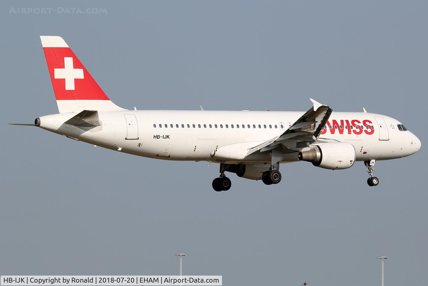 HB-IJK, 1996 Airbus A320-214 C/N 596, at spl