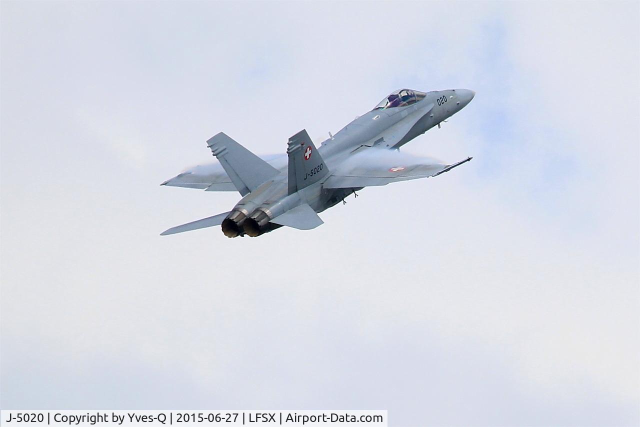 J-5020, McDonnell Douglas F/A-18C Hornet C/N 1369/SFC020, McDonnell Douglas FA-18C Hornet, On display, Luxeuil-Saint Sauveur Air Base 116 (LFSX)