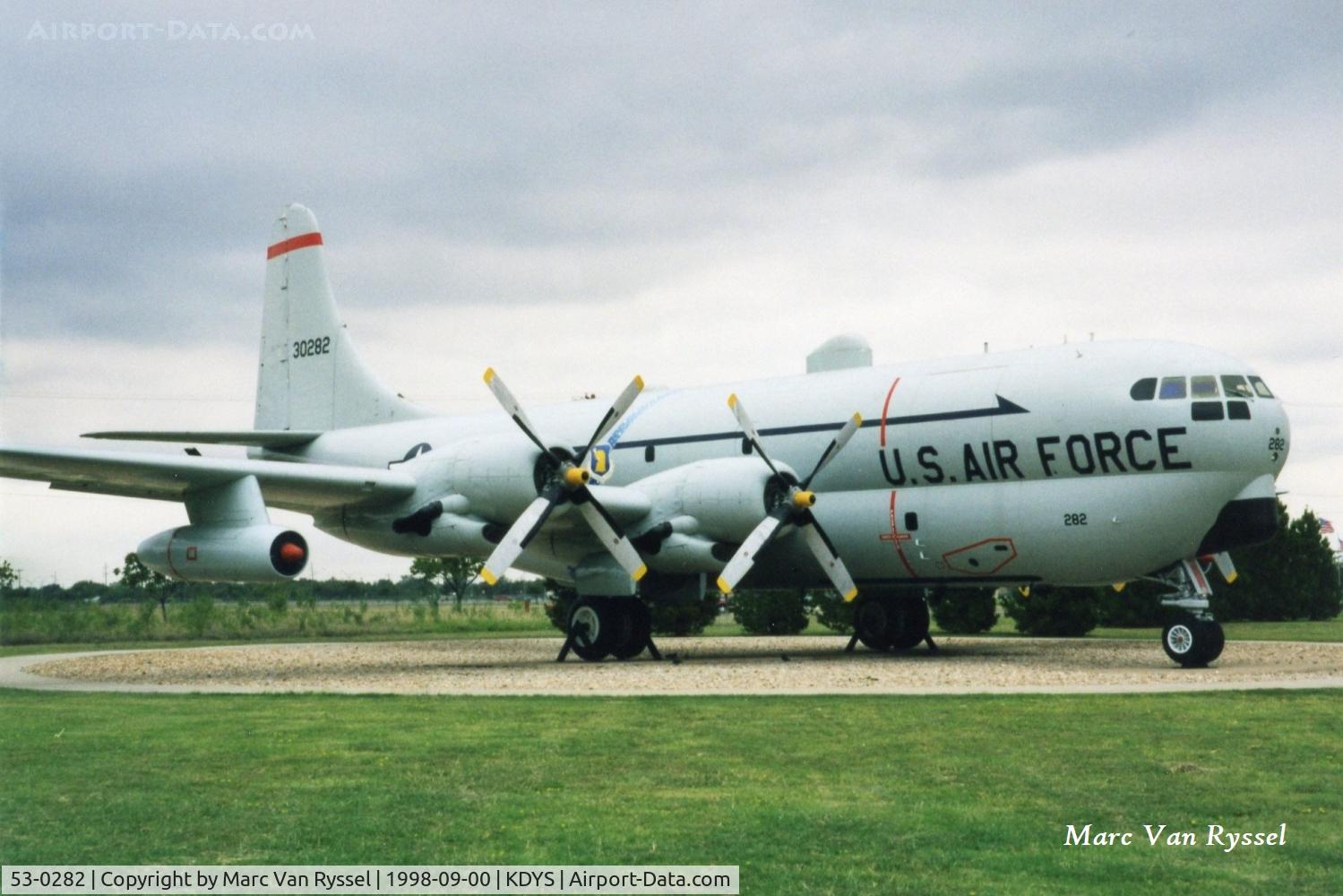 53-0282, 1953 Boeing KC-97L Stratofreighter C/N 17064, 53-0282 at Linear Air Park Dyess AFB.