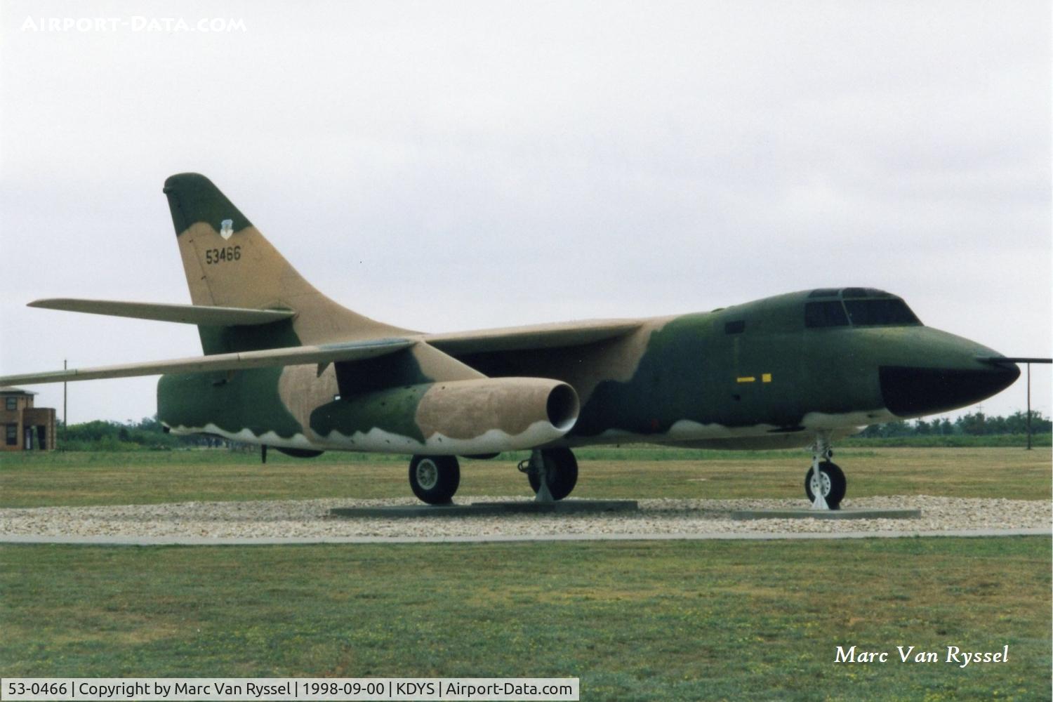 53-0466, 1953 Douglas RB-66B Destroyer C/N 44347, At Linear Air Park Dyess AFB.