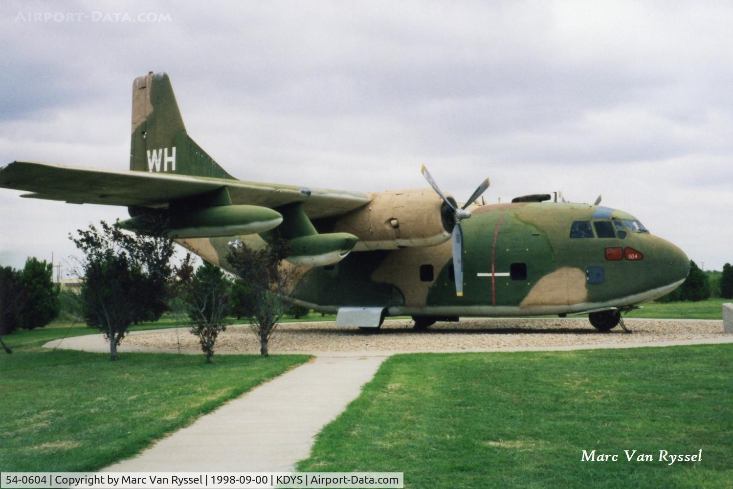 54-0604, 1954 Fairchild C-123K Provider C/N 20053, At Linear Air Park Dyess AFB.