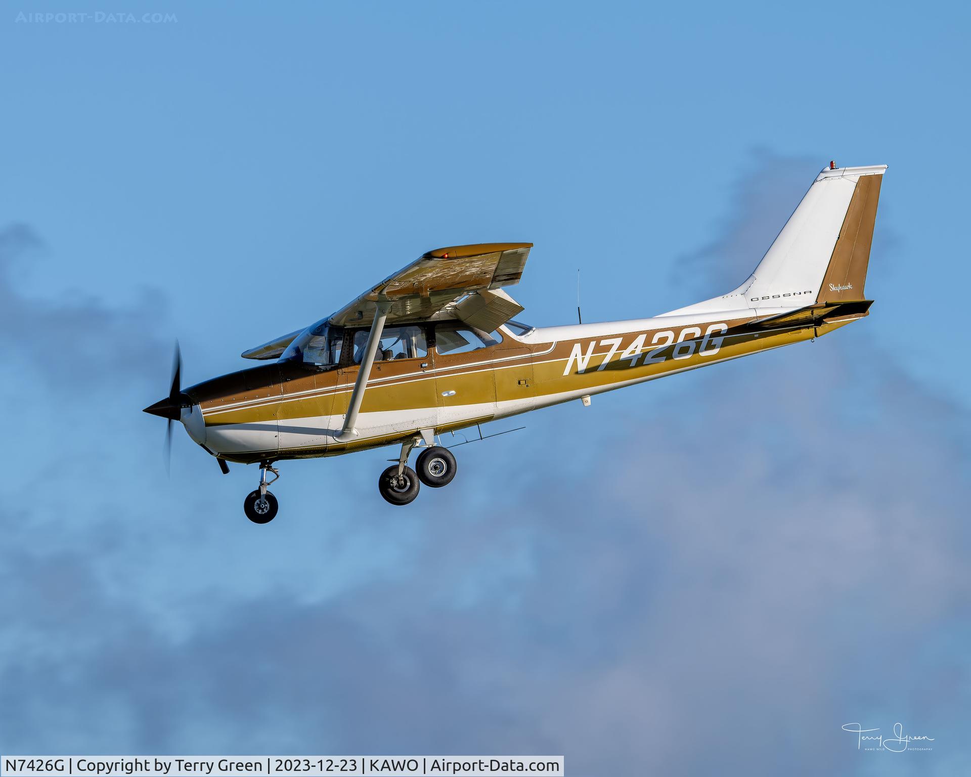 N7426G, 1970 Cessna 172K Skyhawk C/N 17259126, KAWO