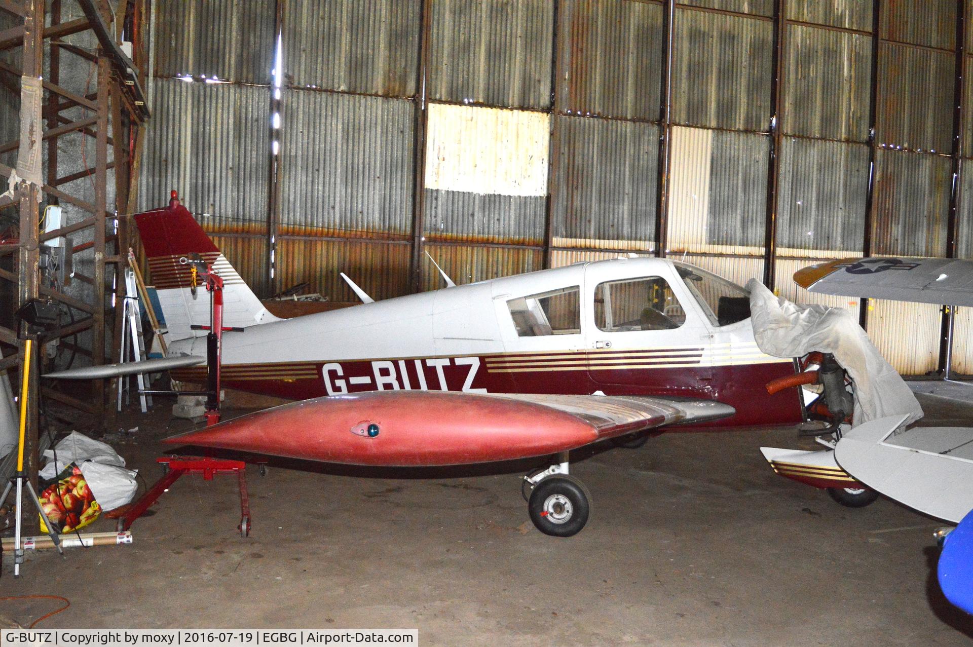 G-BUTZ, 1967 Piper PA-28-180 Cherokee C C/N 28-3107, Piper PA-28-180 Cherokee C at Leicester Aerodrome.