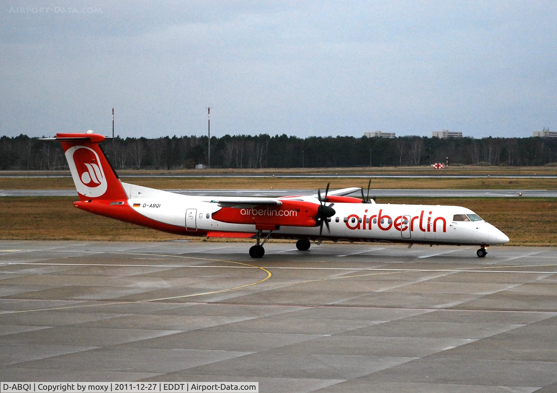 D-ABQI, 2009 De Havilland Canada DHC-8-402Q Dash 8 C/N 4264, De Havilland Canada DHC-8-402Q at Berlin-Tegel.