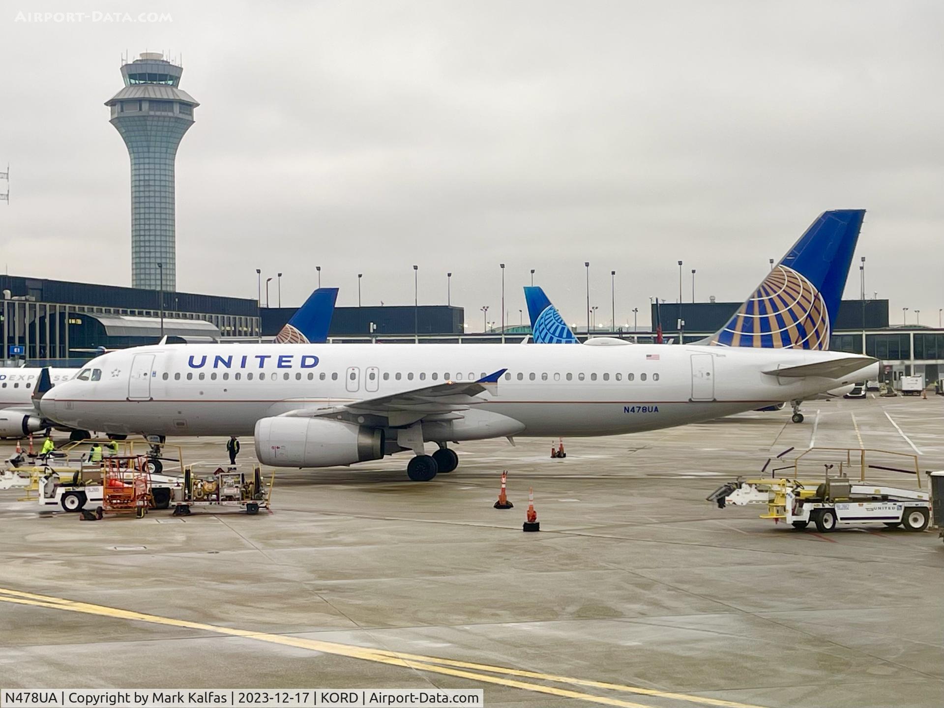 N478UA, 2001 Airbus A320-232 C/N 1533, A320 United Airlines Airbus A320 N478UA UAL1851 ORD-PDX