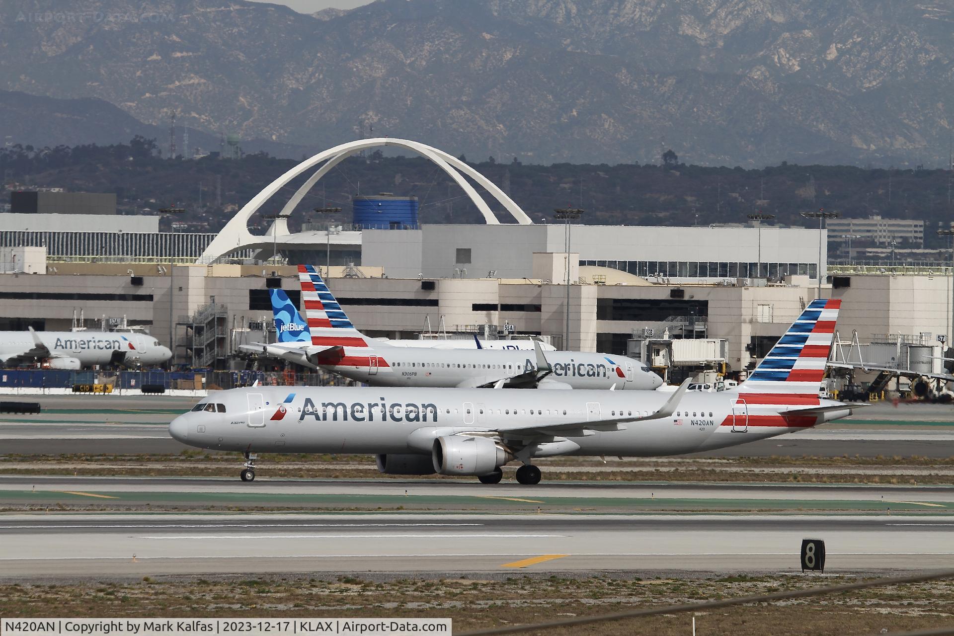 N420AN, 2020 Airbus A321-253NX C/N 9584, A21N American N420AN Airbus A321neo  AA2286 KMIA-KLAX