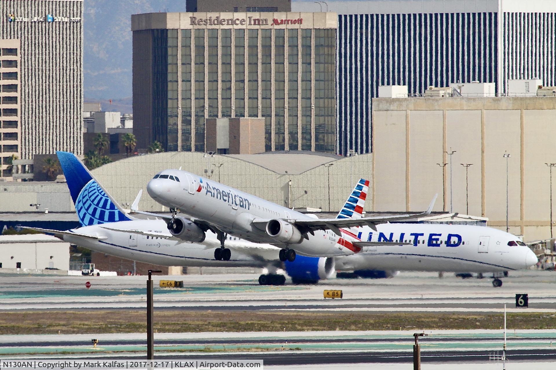 N130AN, 2014 Airbus A321-231 C/N 6407, A321 American Airlines Airbus A321 N130AN  AA1672 KLAX-DFW