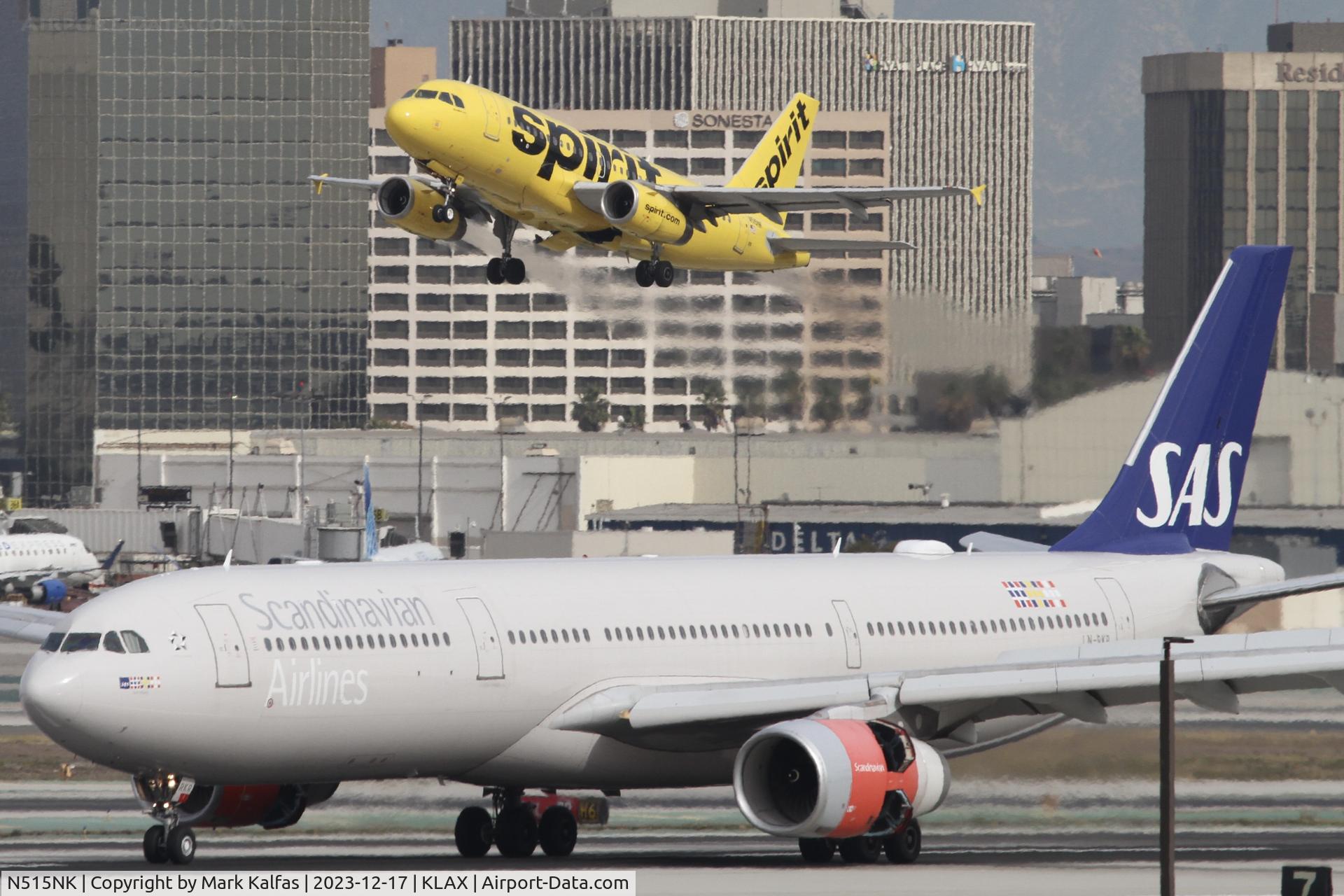 N515NK, 2006 Airbus A319-132 C/N 2698, A319 Spirit Airlines Airbus A319 N515NK NK3103 KLAX-KATL