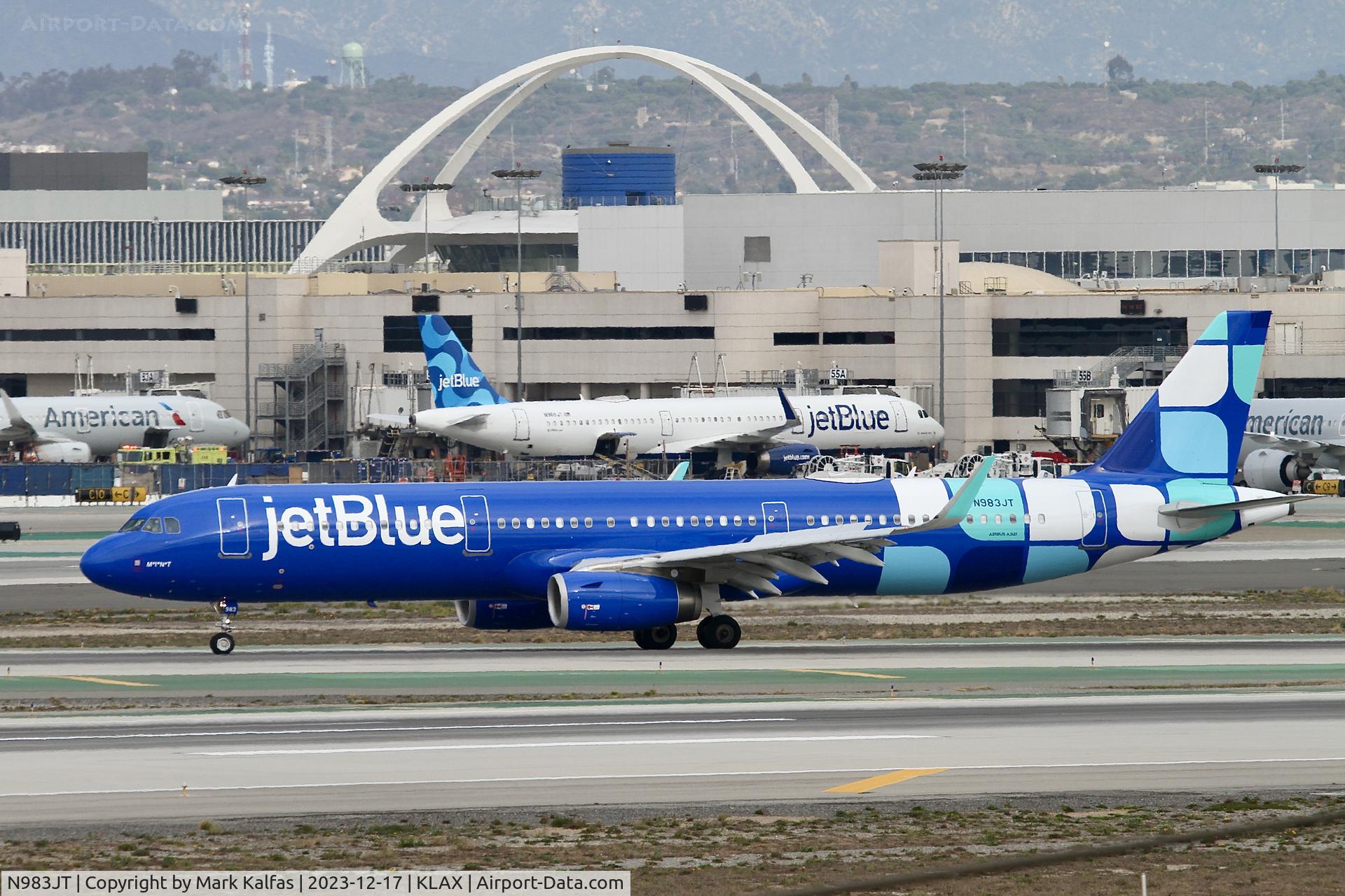 N983JT, 2017 Airbus A321-231 C/N 7739, A321 Jet Blue Airbus A321 N983JT JBU2687 KBOS-KLAX