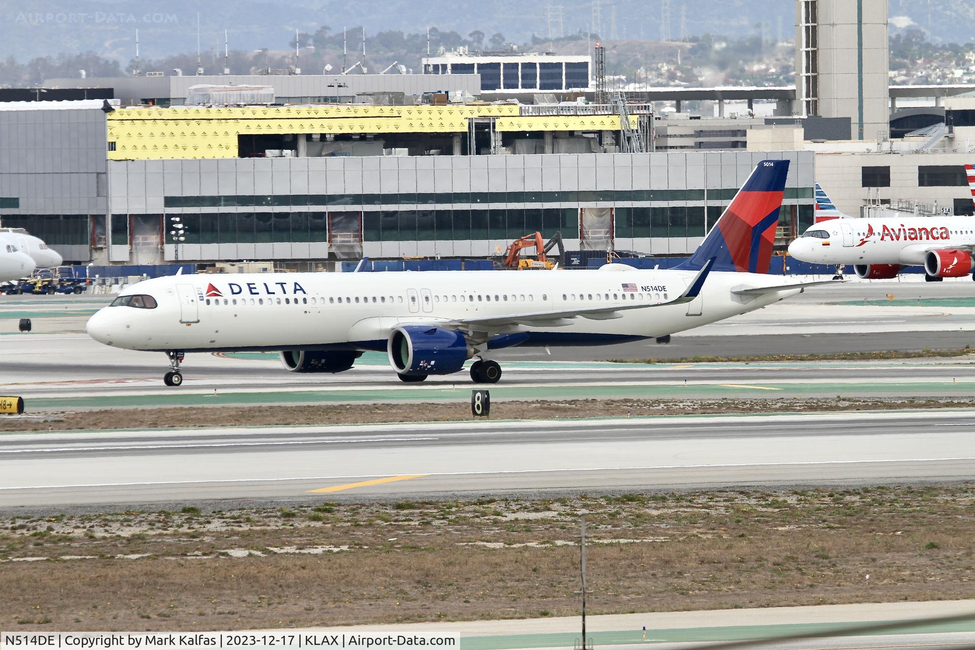 N514DE, 2022 Airbus A321-271NX C/N 11126, A21N Delta Airlines Airbus A321neo N514DE DL351 KLAX -PHLI
