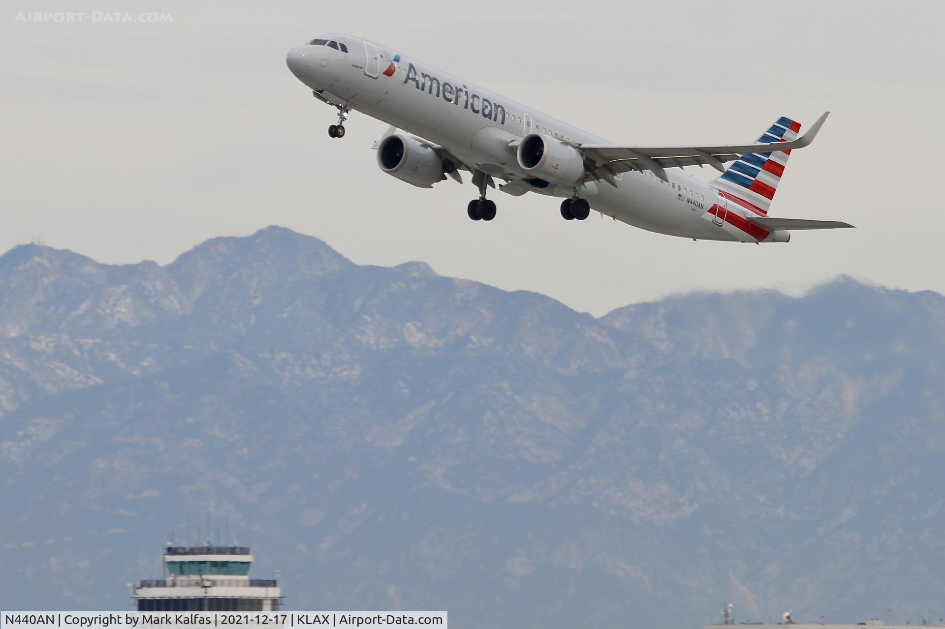 N440AN, 2021 Airbus A321-253NX C/N 10643, A21N American Airlines Airbus N440AN A321neo AA1661 KLAX -KCLT