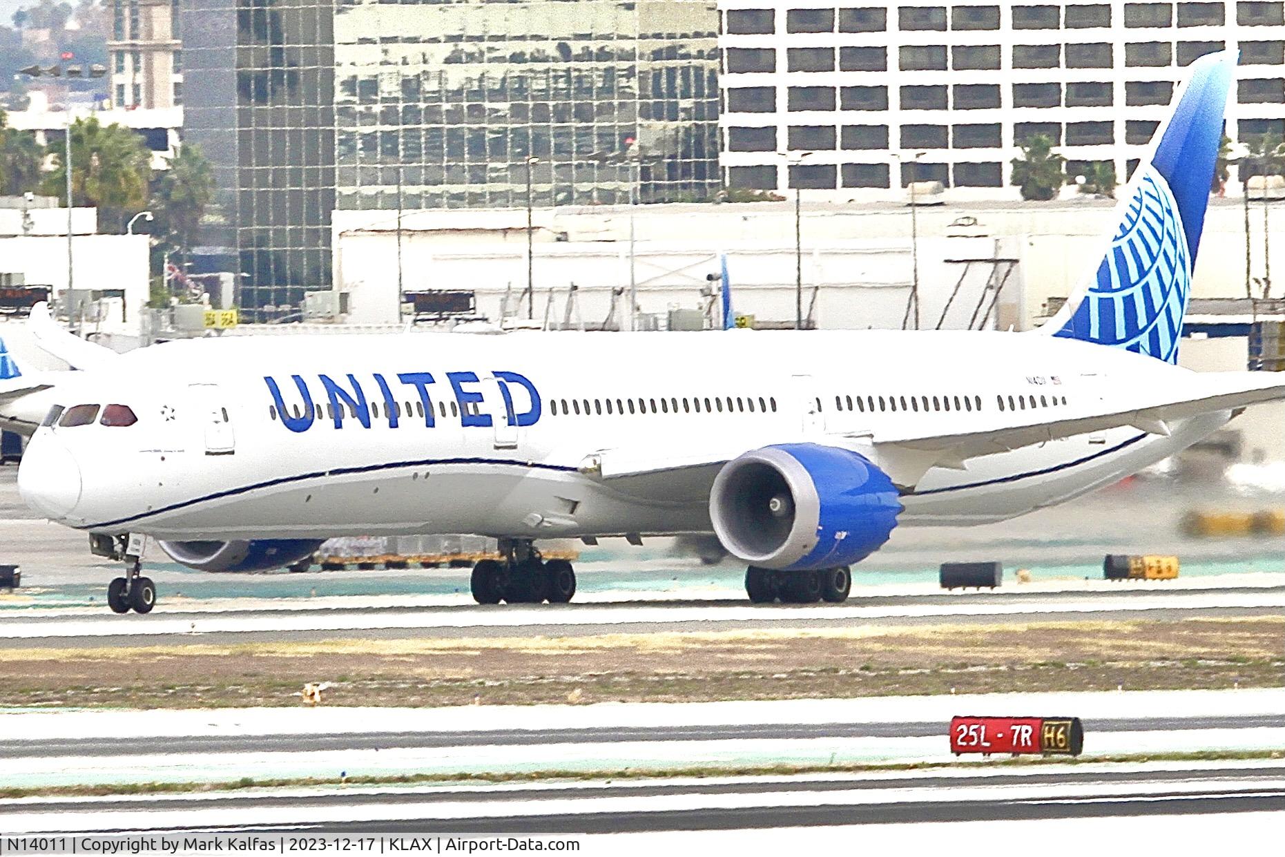 N14011, 2019 Boeing 787-10 Dreamliner Dreamliner C/N 40934, B78X United Airlines Boeing 787-10 N14011 UA 39 KLAX-RJTT