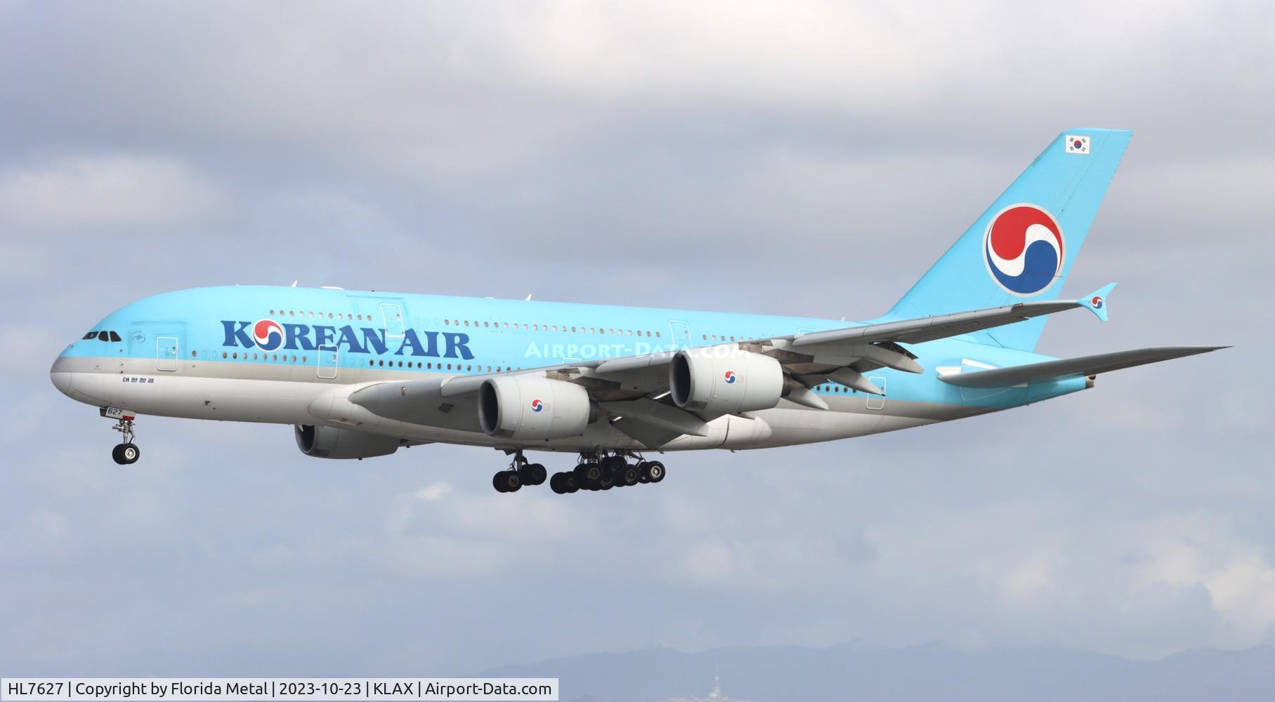 HL7627, 2013 Airbus A380-861 C/N 0130, KAL A388 zx ICN-LAX