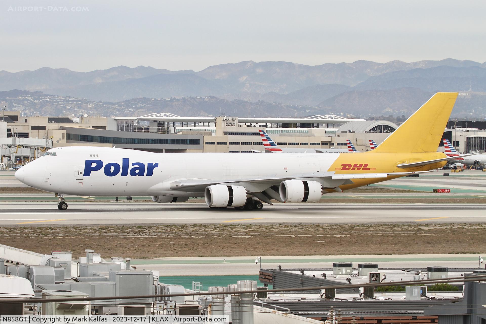 N858GT, 2011 Boeing 747-87UF C/N 37569, B748 Polar Air Cargo Boeing 747-8 N858GT PAC8189 PANC-KLAX