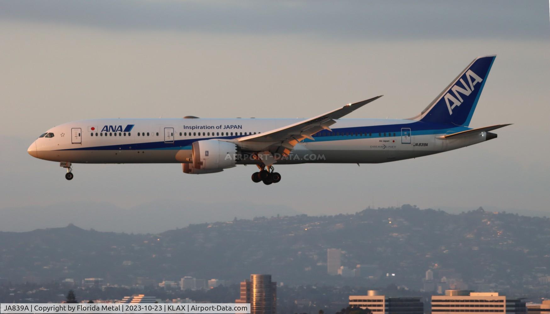 JA839A, 2015 Boeing 787-9 Dreamliner Dreamliner C/N 34529, ANA 789 zx RJTT / HND - LAX