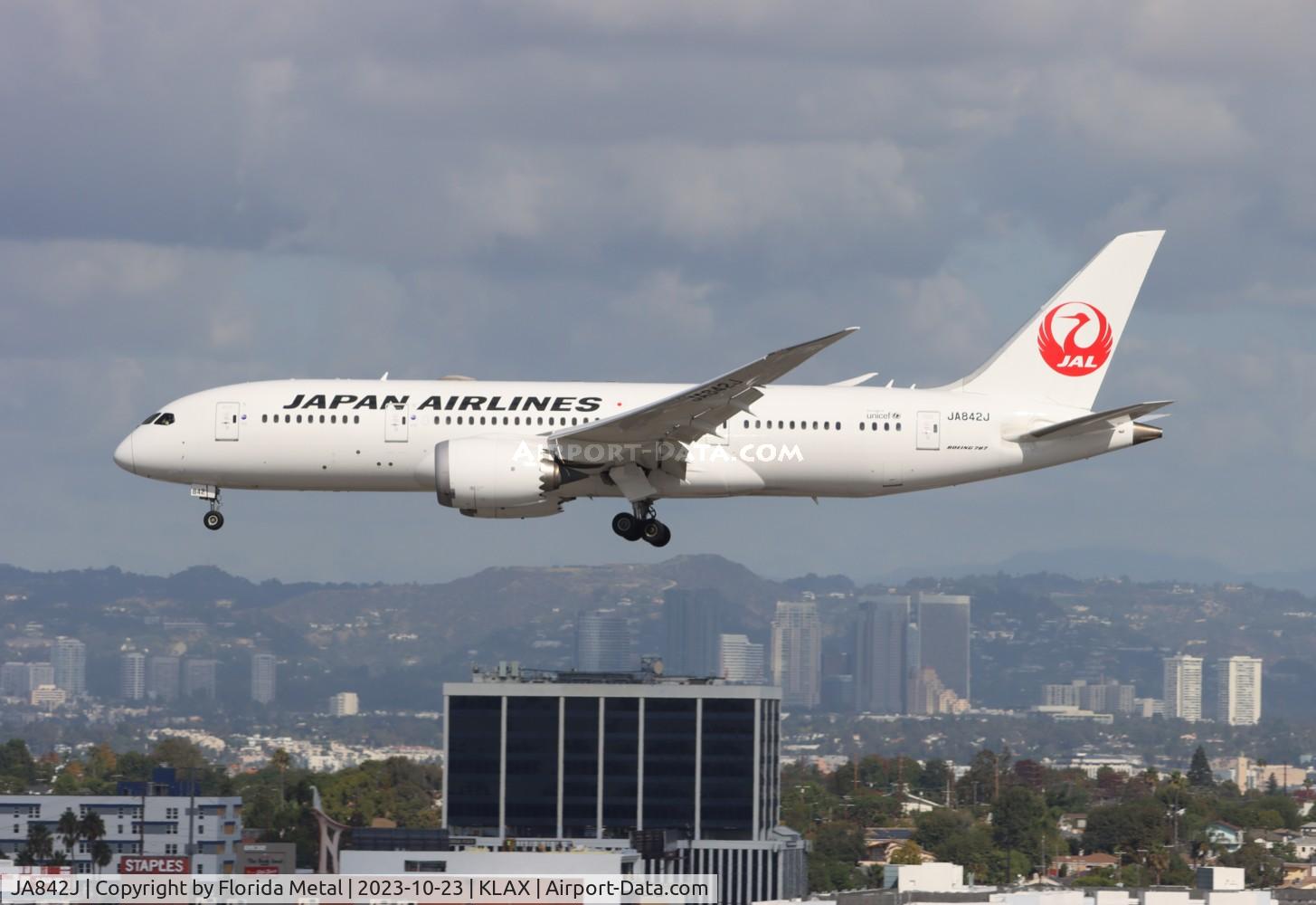 JA842J, 2015 Boeing 787-8 Dreamliner Dreamliner C/N 35854, JAL 788 zx RJAA /NRT - LAX