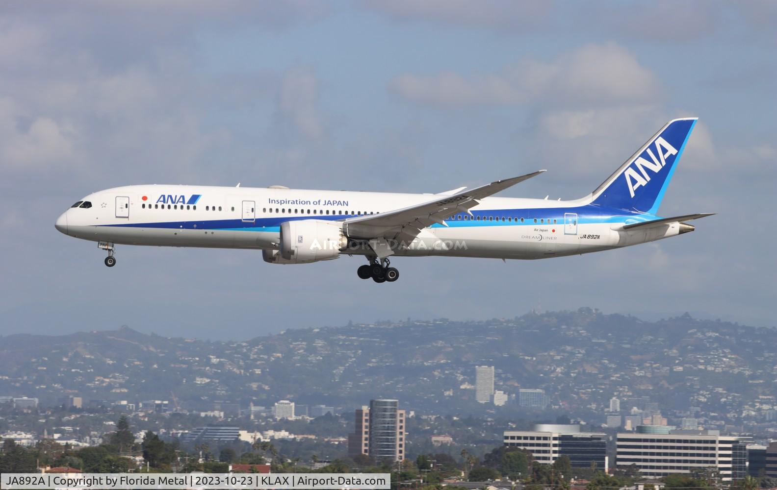 JA892A, 2017 Boeing 787-9 Dreamliner C/N 34513, ANA 789 zx NRT-LAX