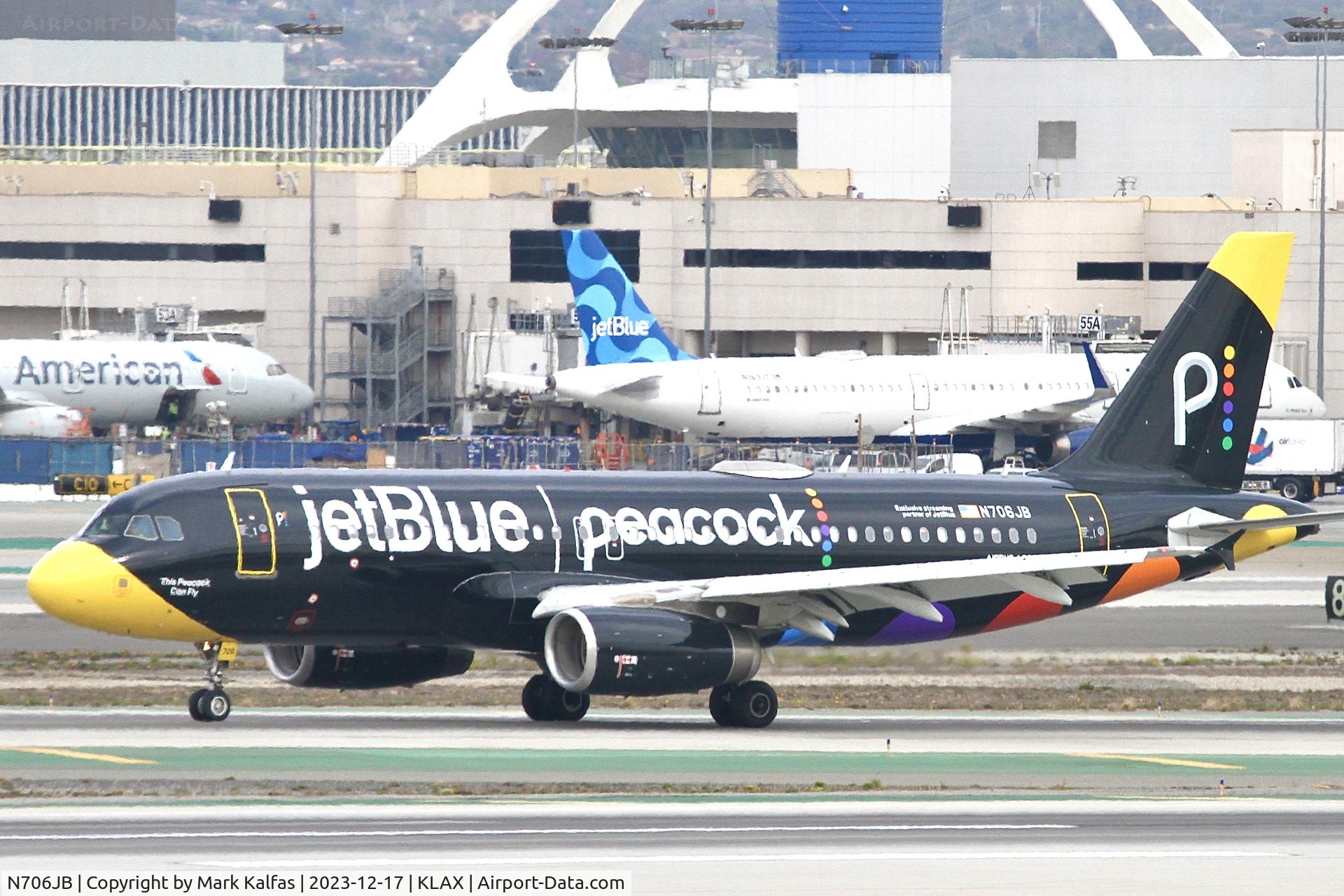 N706JB, 2008 Airbus A320-232 C/N 3451, A320 Jet Blue N706JB Airbus A320  JBU1364 MMSD-KLAX