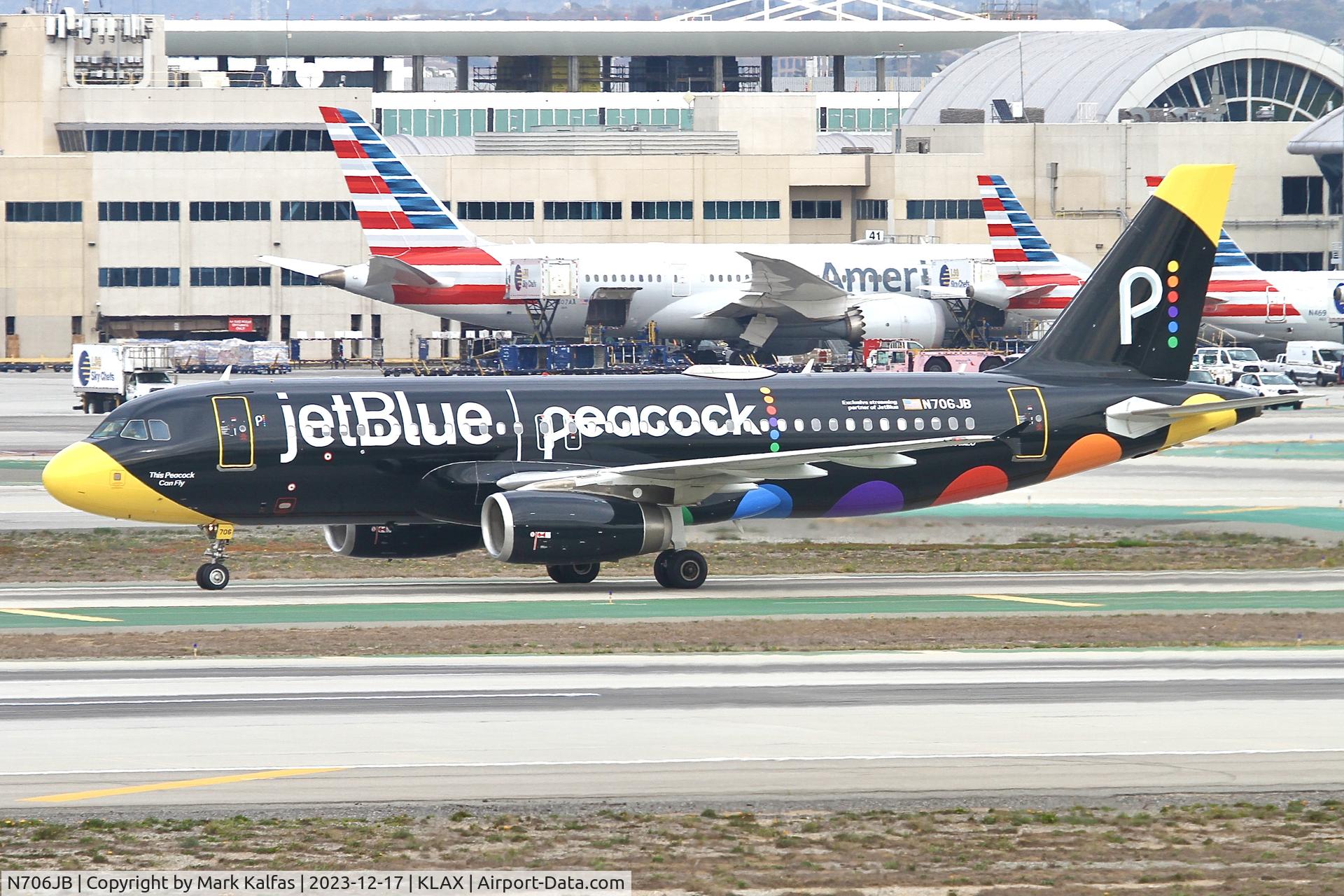 N706JB, 2008 Airbus A320-232 C/N 3451, A320 Jet Blue N706JB Airbus A320 JBU1364  MMSD-KLAX