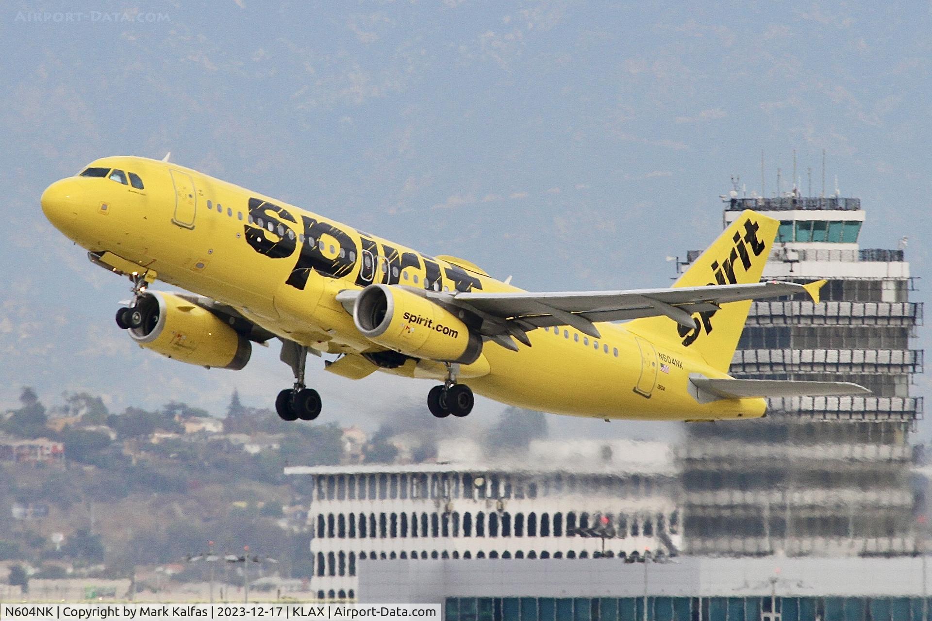 N604NK, 2010 Airbus A320-232 C/N 4431, A320 Spirit Airlines Airbus A320 N604NK NKS2368 KLAX-KDTW