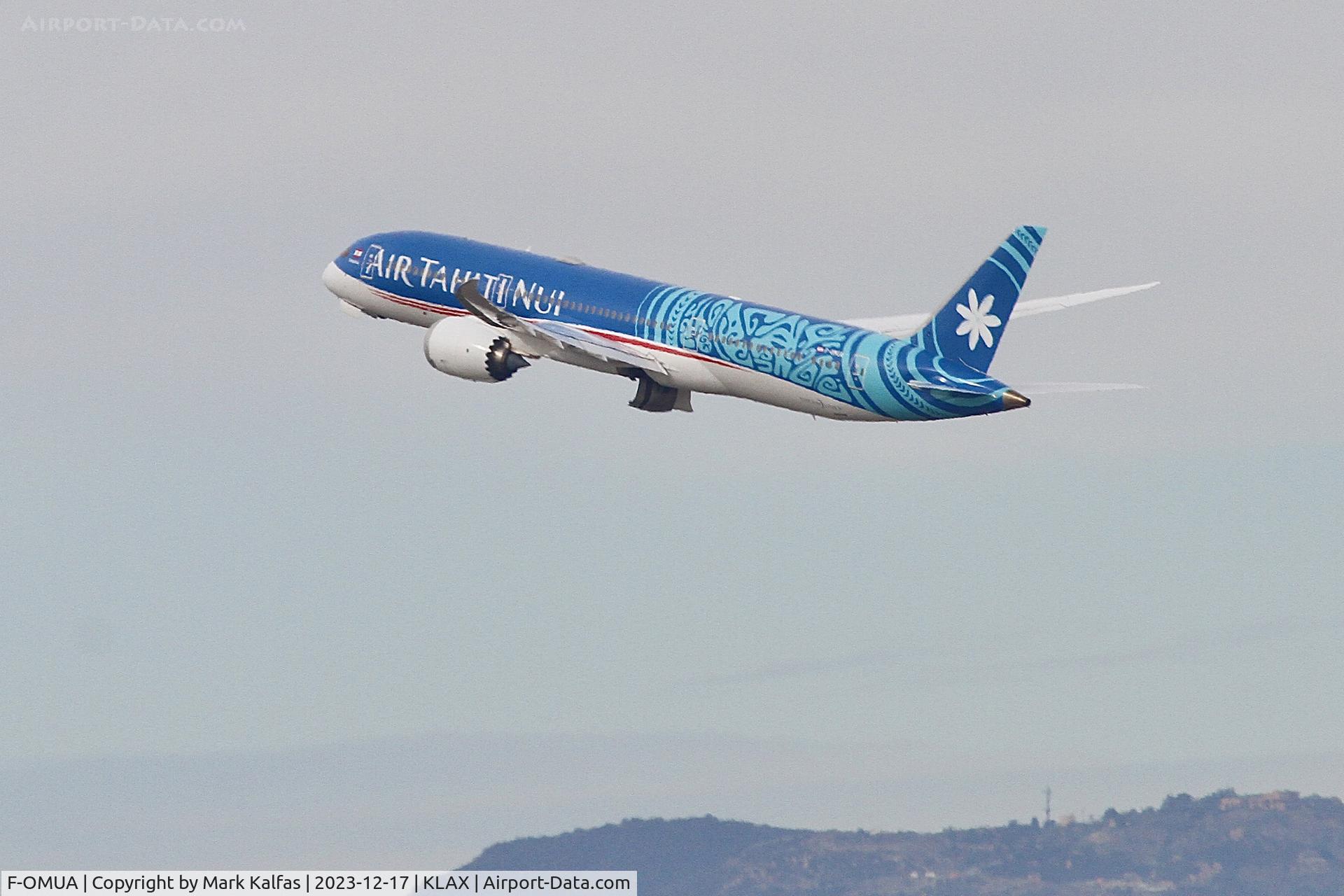 F-OMUA, 2018 Boeing 787-9 Dreamliner Dreamliner C/N 39297, B789 Air Tahiti Nui Boeing 787-9 Dreamliner F-OMUA THT8 KLAX-LFPG