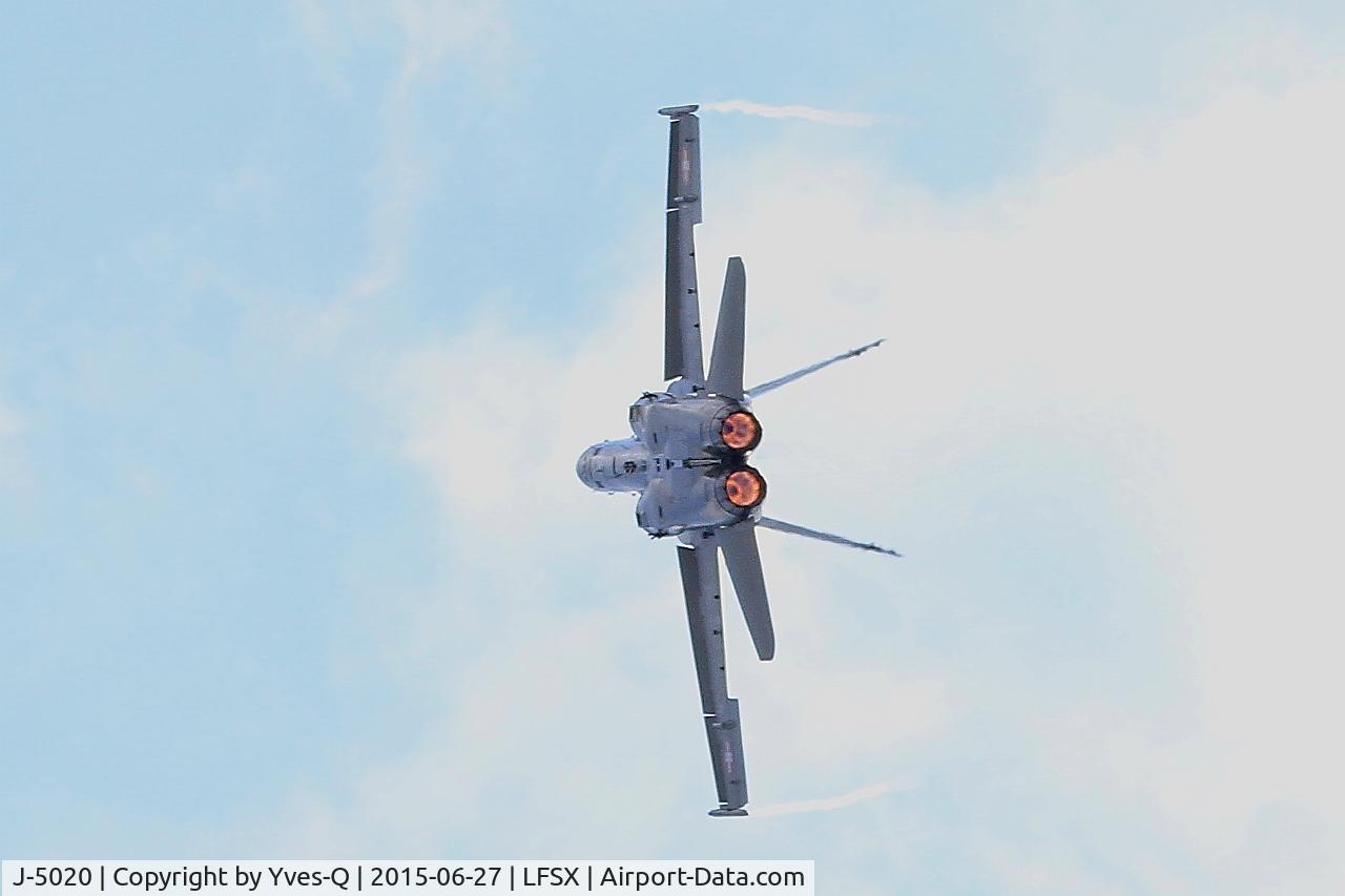 J-5020, McDonnell Douglas F/A-18C Hornet C/N 1369/SFC020, McDonnell Douglas FA-18C Hornet, On display, Luxeuil-Saint Sauveur Air Base 116 (LFSX)