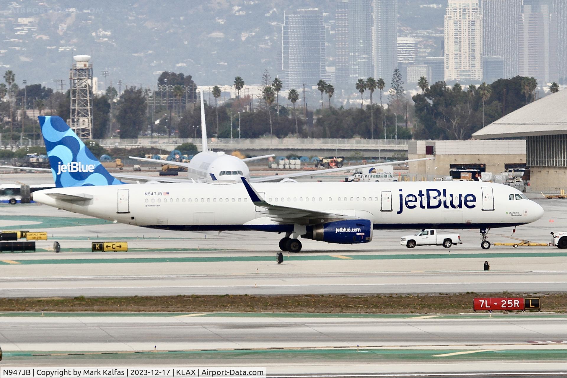 N947JB, 2015 Airbus A321-231 C/N 6448, A321 JetBlue Airbus A321 N947JB JBU1773  KJFK-KLAX