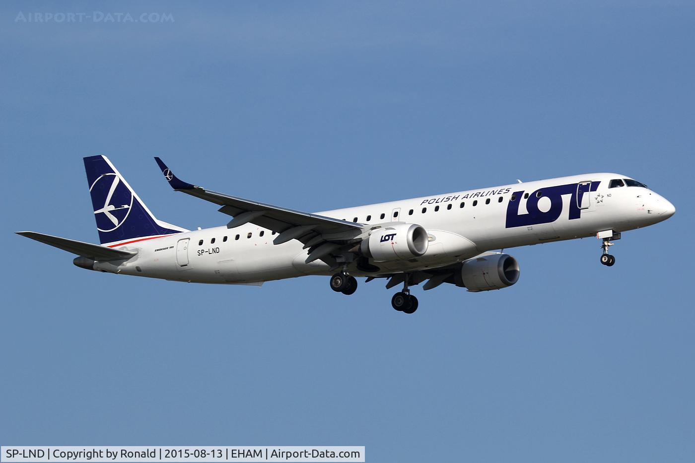 SP-LND, 2012 Embraer 195LR (ERJ-190-200LR) C/N 19000516, at spl