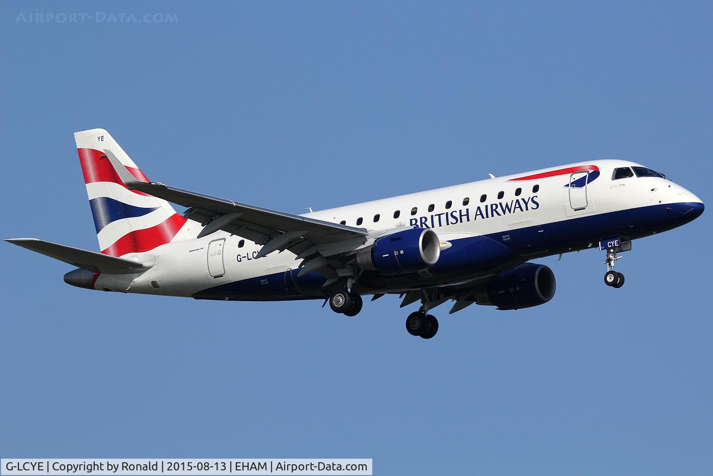 G-LCYE, 2009 Embraer ERJ-170-100STD C/N 17000296, at spl