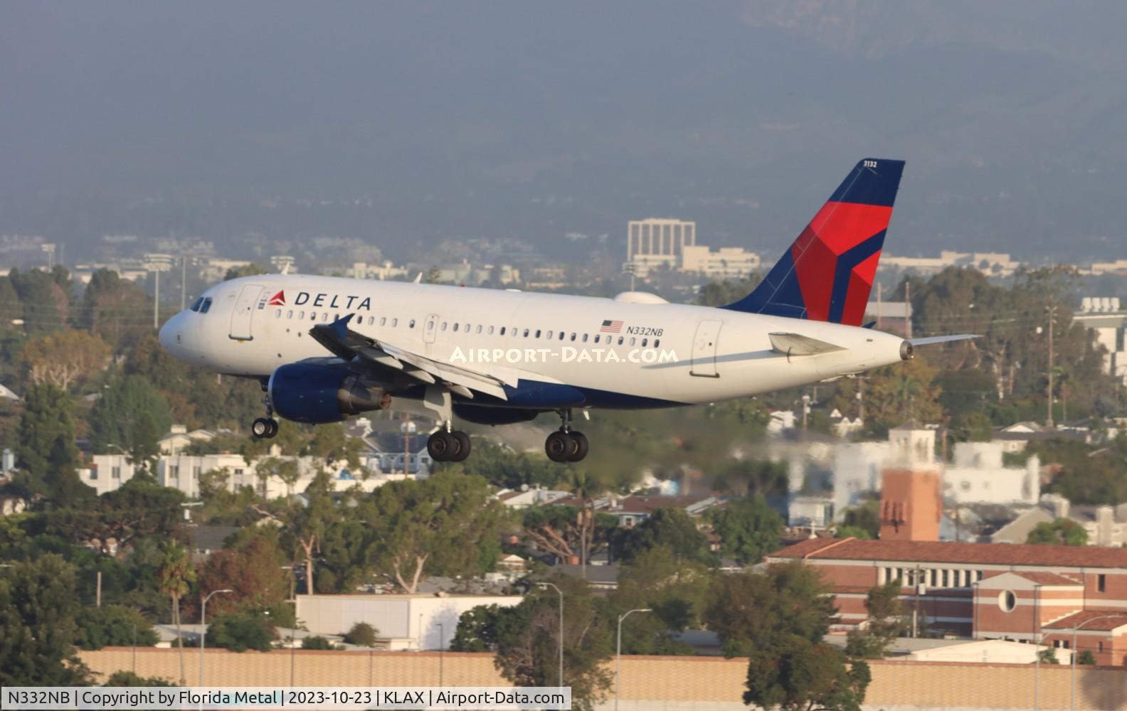 N332NB, 2001 Airbus A319-114 C/N 1570, DAL A319 zx KPDX-LAX