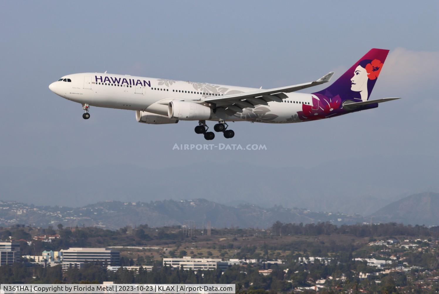 N361HA, 2017 Airbus A330-243 C/N 1823, HAL A332 zx HNL-LAX