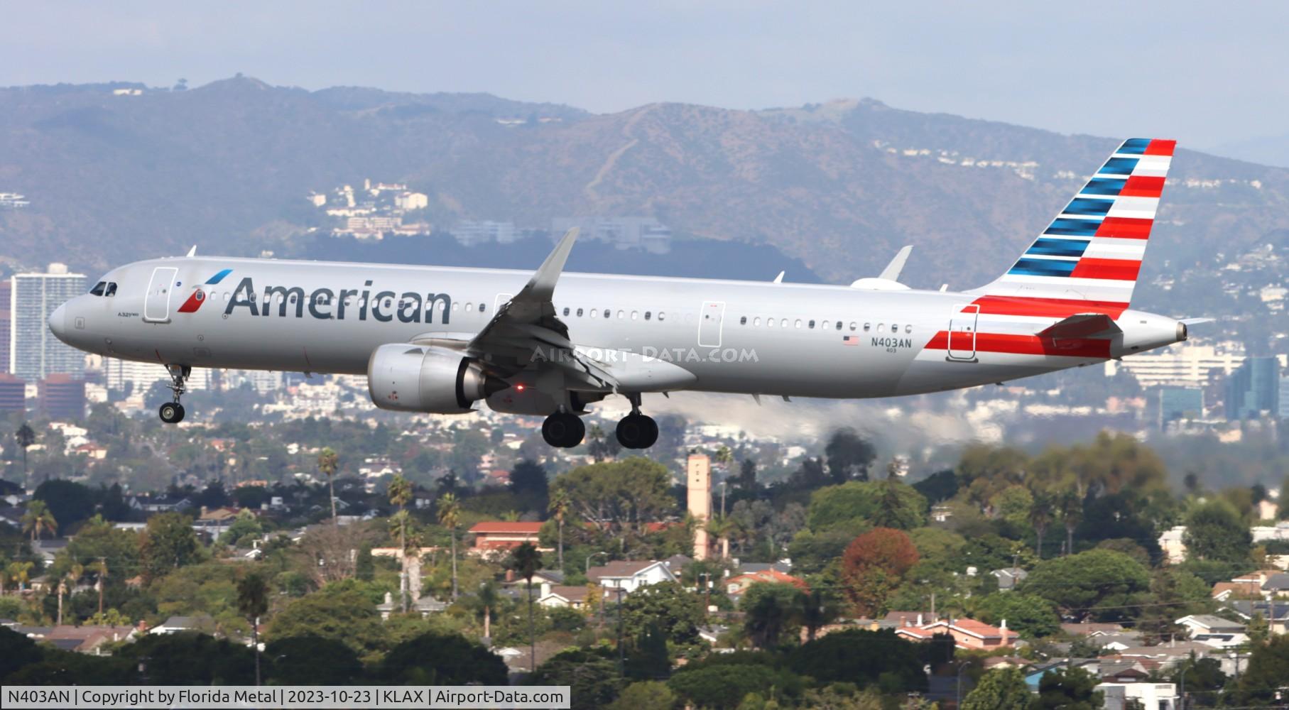 N403AN, 2019 Airbus A321-253NX C/N 8780, AAL A321N zx KPHL-LAX