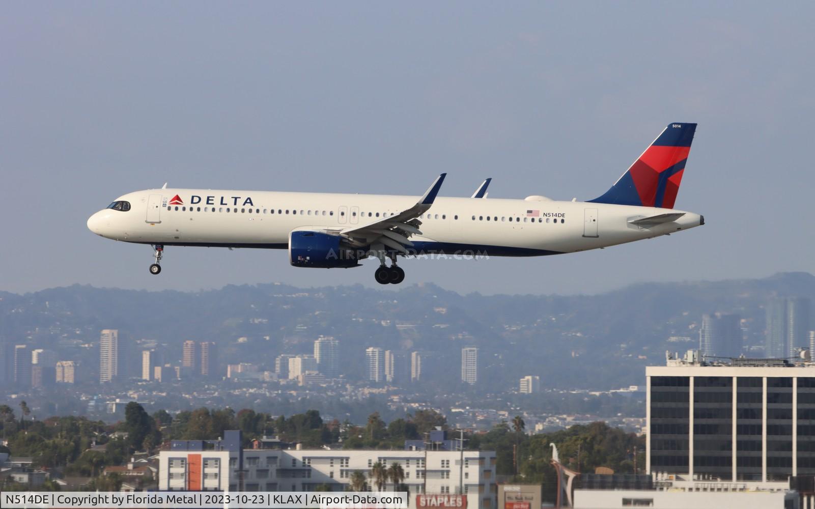 N514DE, 2022 Airbus A321-271NX C/N 11126, DAL A321N zx SEA-LAX