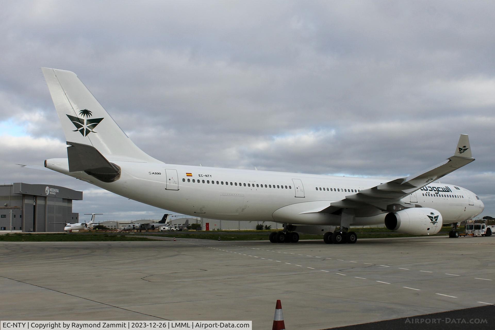 EC-NTY, 2015 Airbus A330-343 C/N 1600, A330 EC-NTY freshly painted into Saudia Airlines livery at ACM