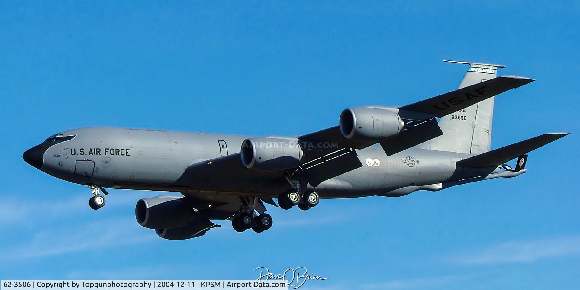 62-3506, 1962 Boeing KC-135R Stratotanker C/N 18489, PACK41 inbound RW34