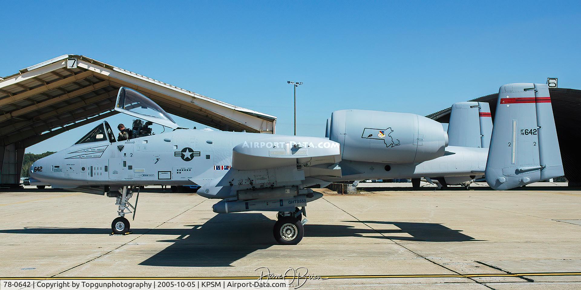 78-0642, 1978 Fairchild Republic A-10C Thunderbolt II C/N A10-0262, Freshly painted Hog from the MA ANG