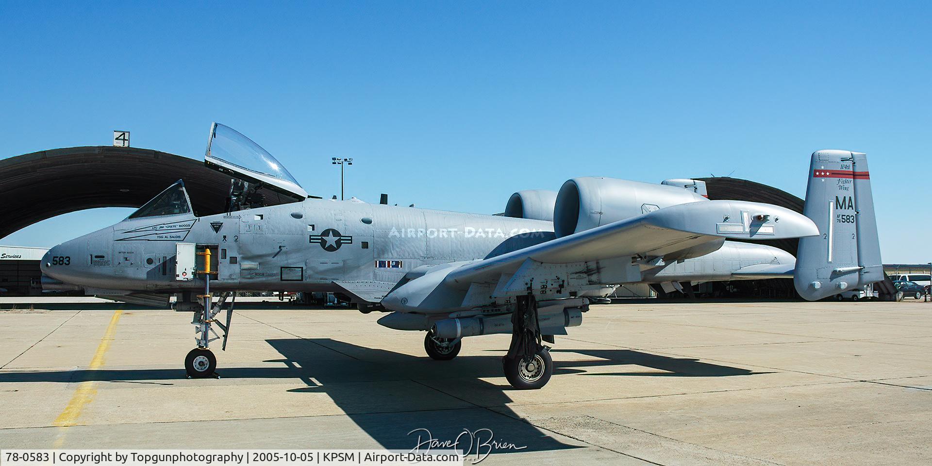 78-0583, Fairchild Republic A-10A Thunderbolt II C/N A10-0203, 104th FW