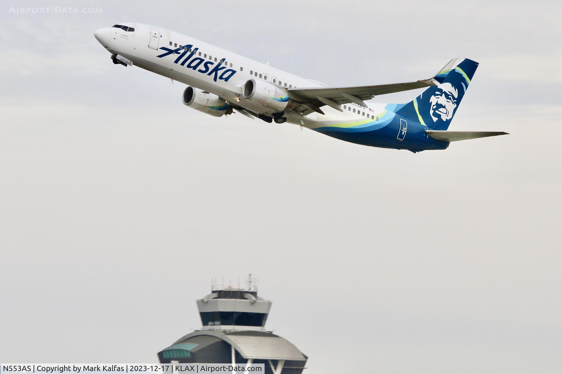 N553AS, 2006 Boeing 737-890 C/N 34594, B738 Alaska Airlines Boeing 737-800 N553AS  ASA1374 KLAX-MMLT