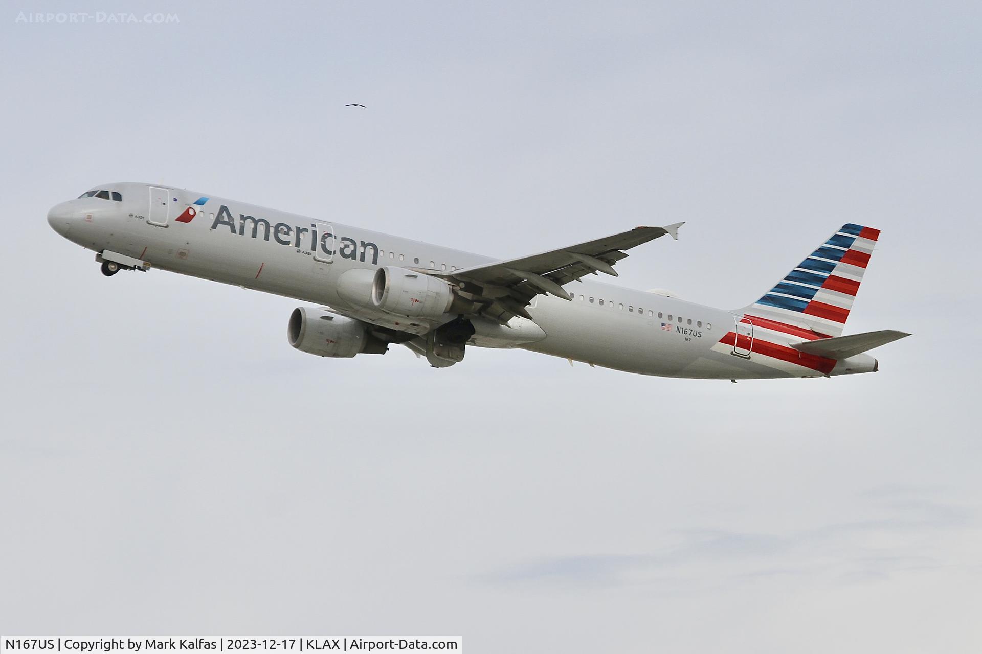 N167US, 2001 Airbus A321-211 C/N 1442, A321 American Airlines Airbus 321 N167US AAL2113 KLAX-KDFW