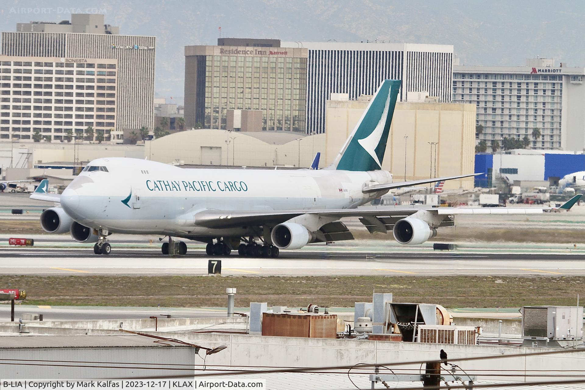 B-LIA, 2008 Boeing 747-467ERF C/N 37299/1404, B744 Cathay Pacific Boeing 747-400 B-LIA CPA2080 KDFW-KLAX