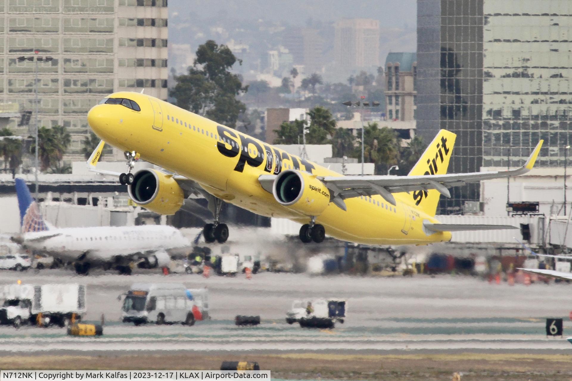 N712NK, 2023 Airbus 321-271NX C/N 11570, A21N Spirit Airlines Airbus A321neo N712NK NKS3673 KLAX-KEWR